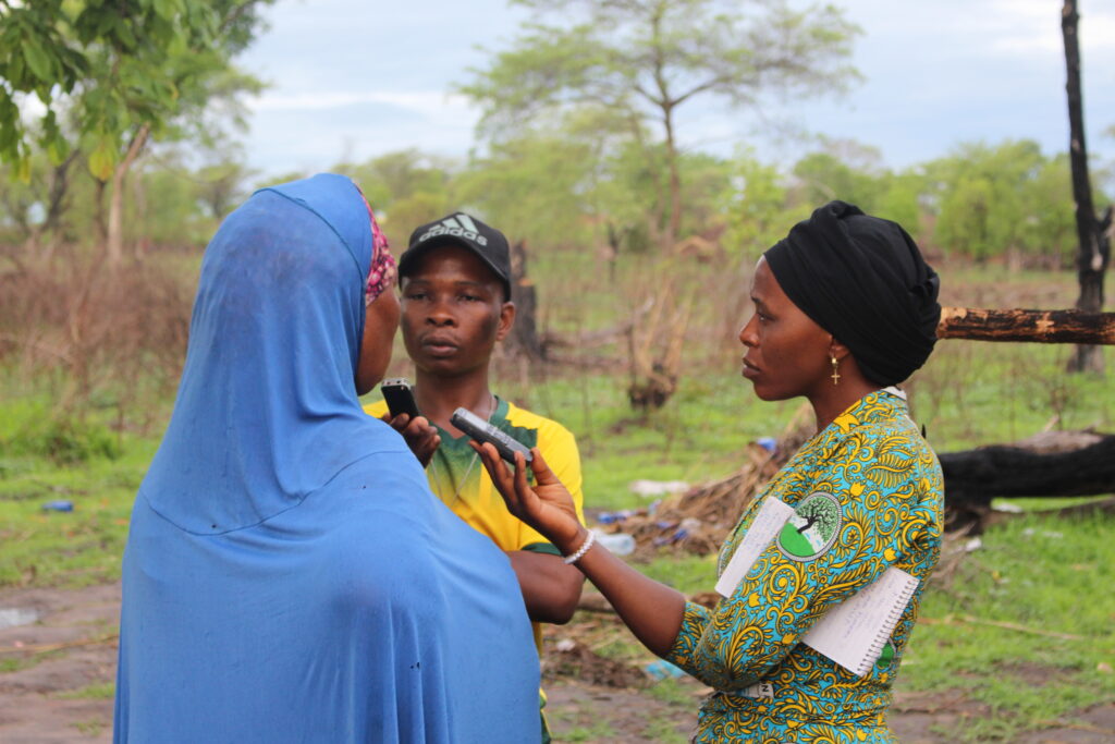 Digital transformation is helping media organisations produce high quality content that respond to audience needs. Journalists uses modern digital tools to collect stories in the field. Photo: Daniel Mwingira/Nukta Africa. 